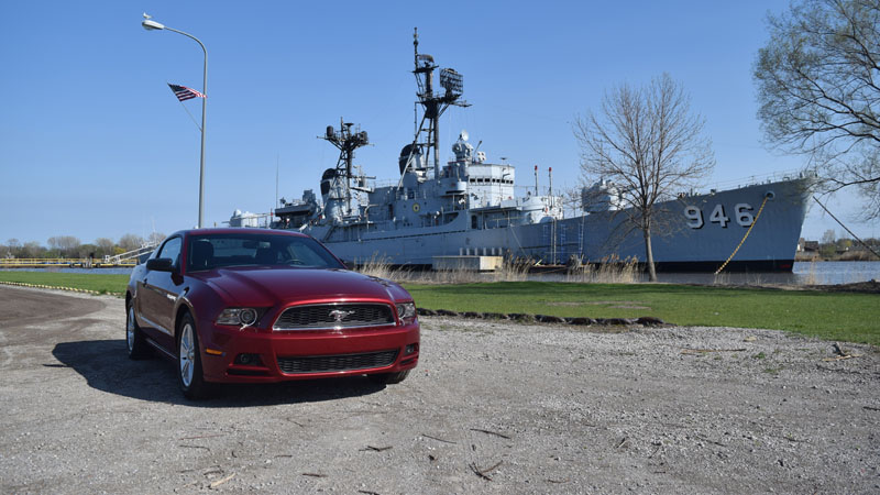 Mustang and USS Edson